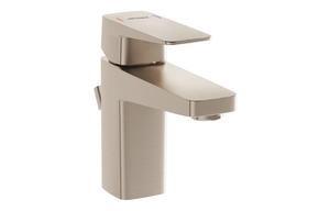 VitrA Root Square Compact Basin Mixer w/Waste Lever - Brushed Nickel